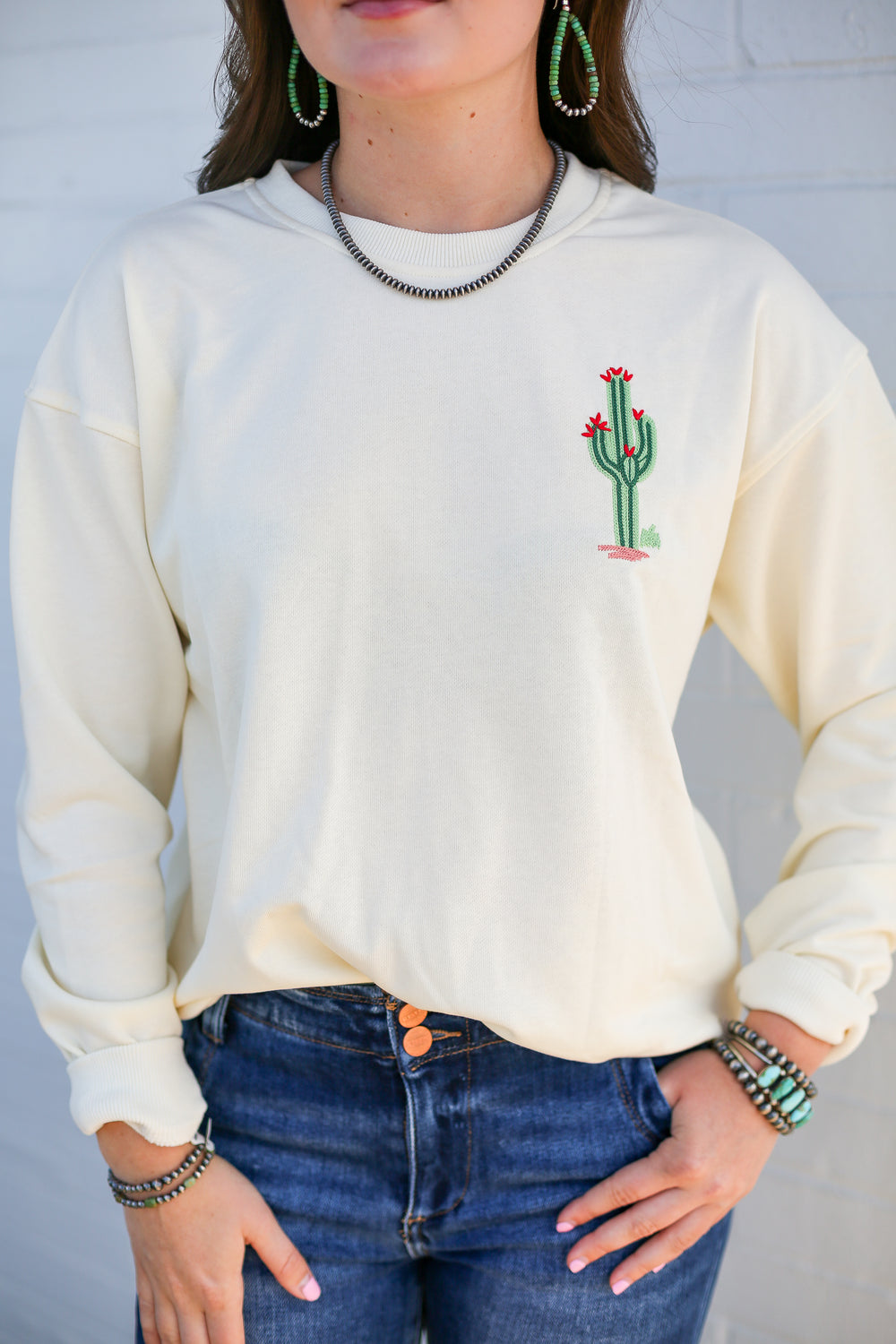 Desert Cowboy Embroidered Sweatshirt