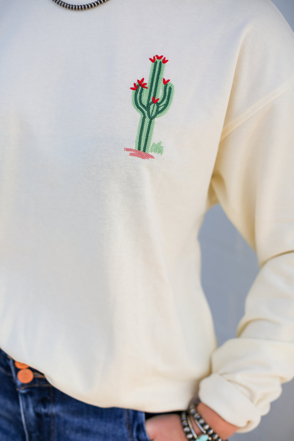 Desert Cowboy Embroidered Sweatshirt