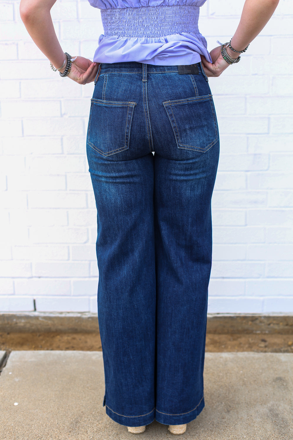 Destiny's High Rise With Button Slit Trouser