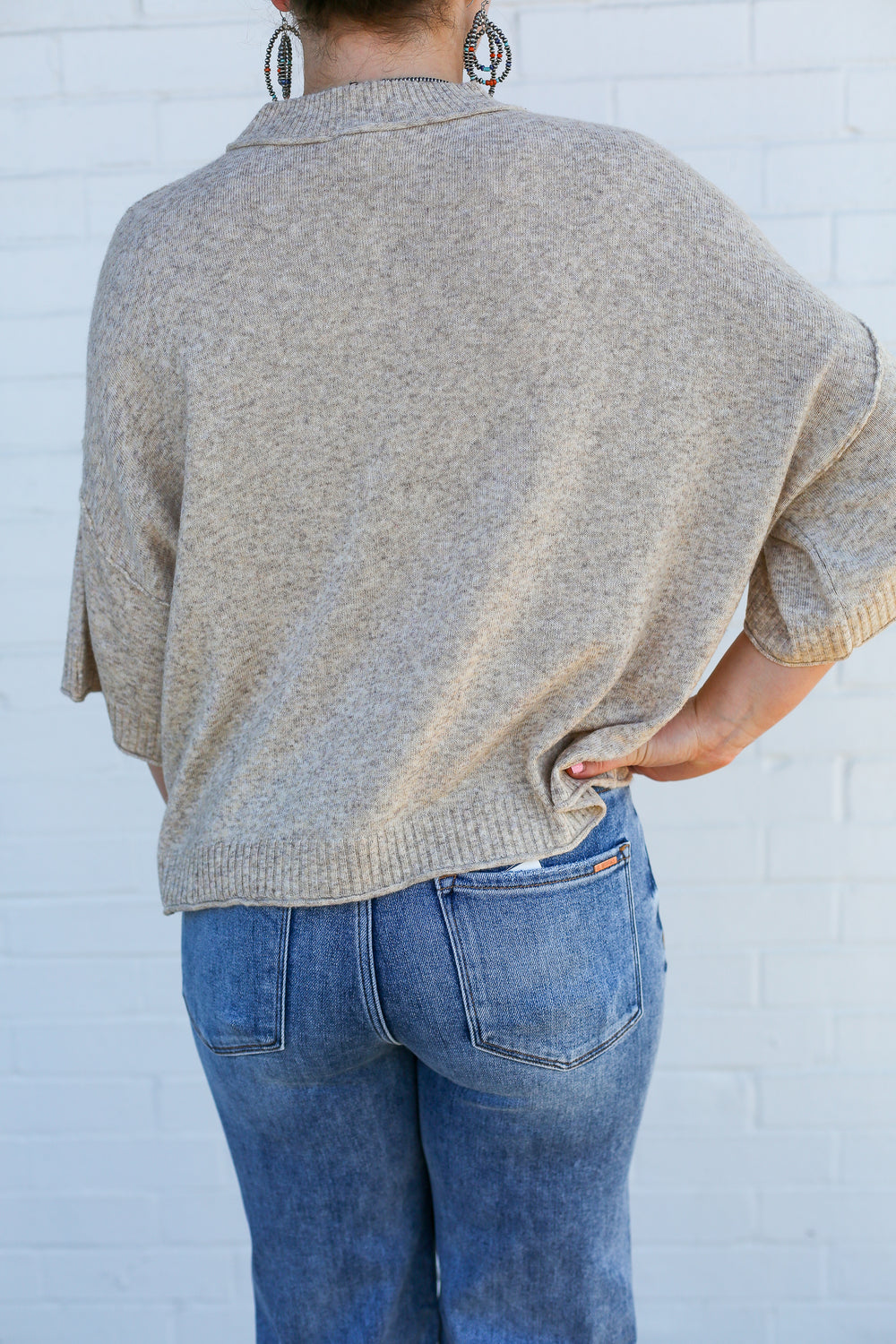 Devon Sandstone Slouchy Sweater