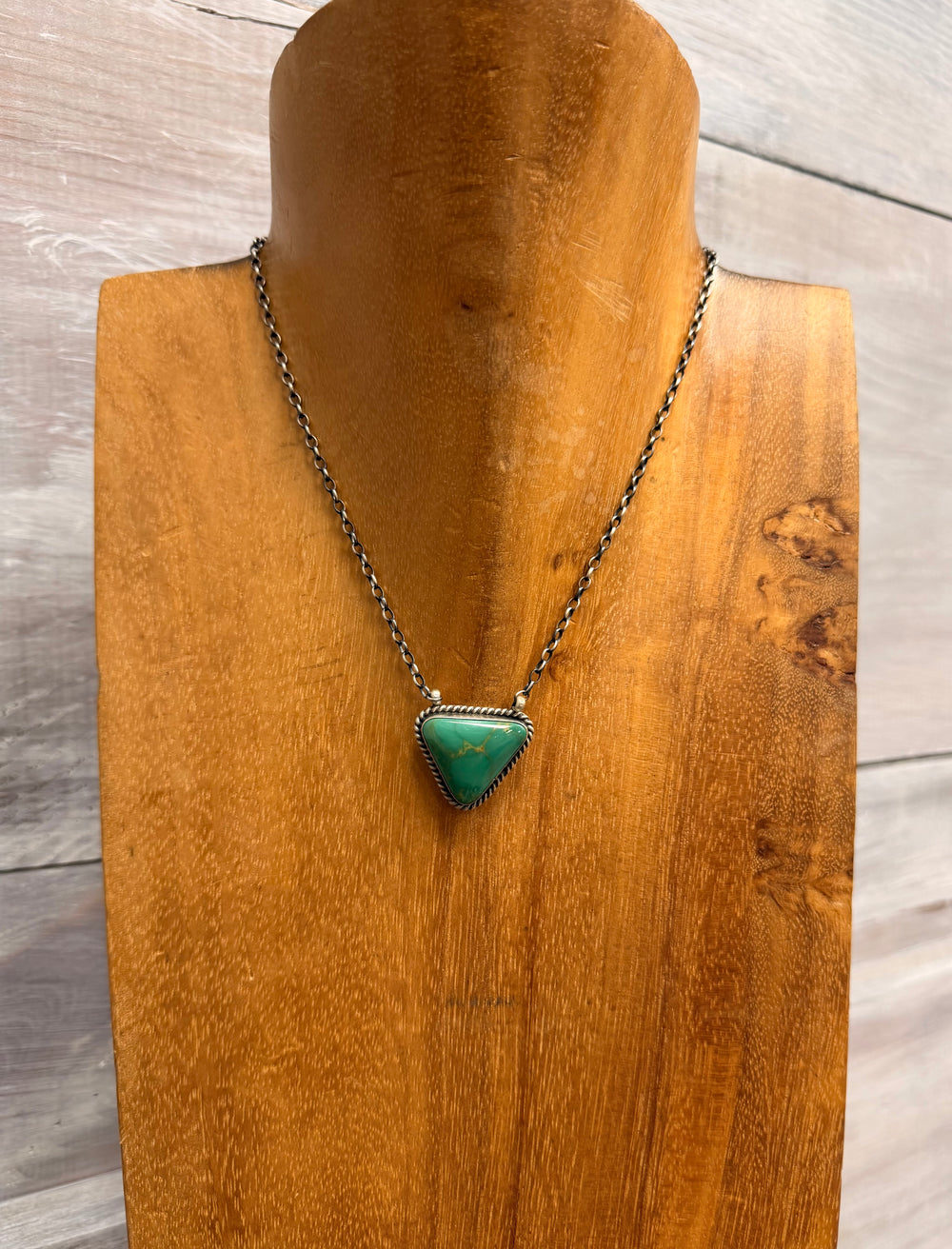 Dixon Triangle Turquoise Bar Necklace 3.0