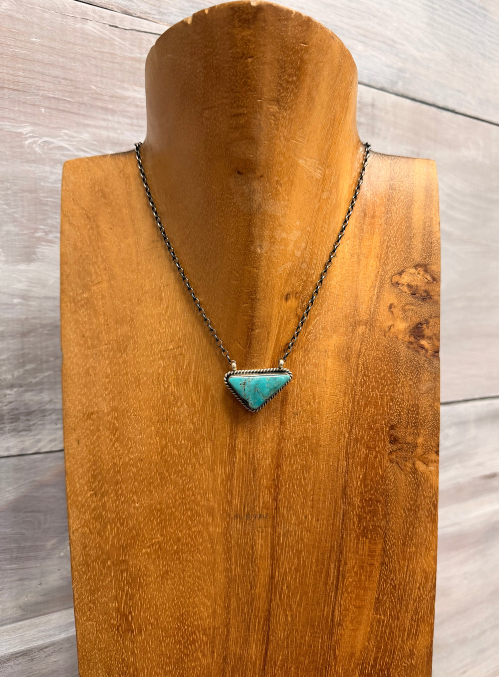 Dixon Triangle Turquoise Bar Necklace 5.0
