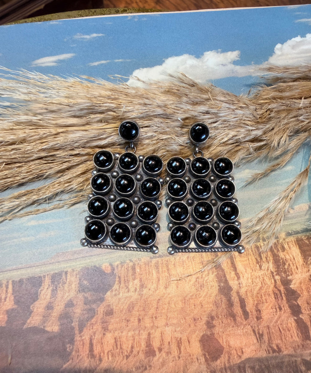 Dottie Black Onyx Earrings