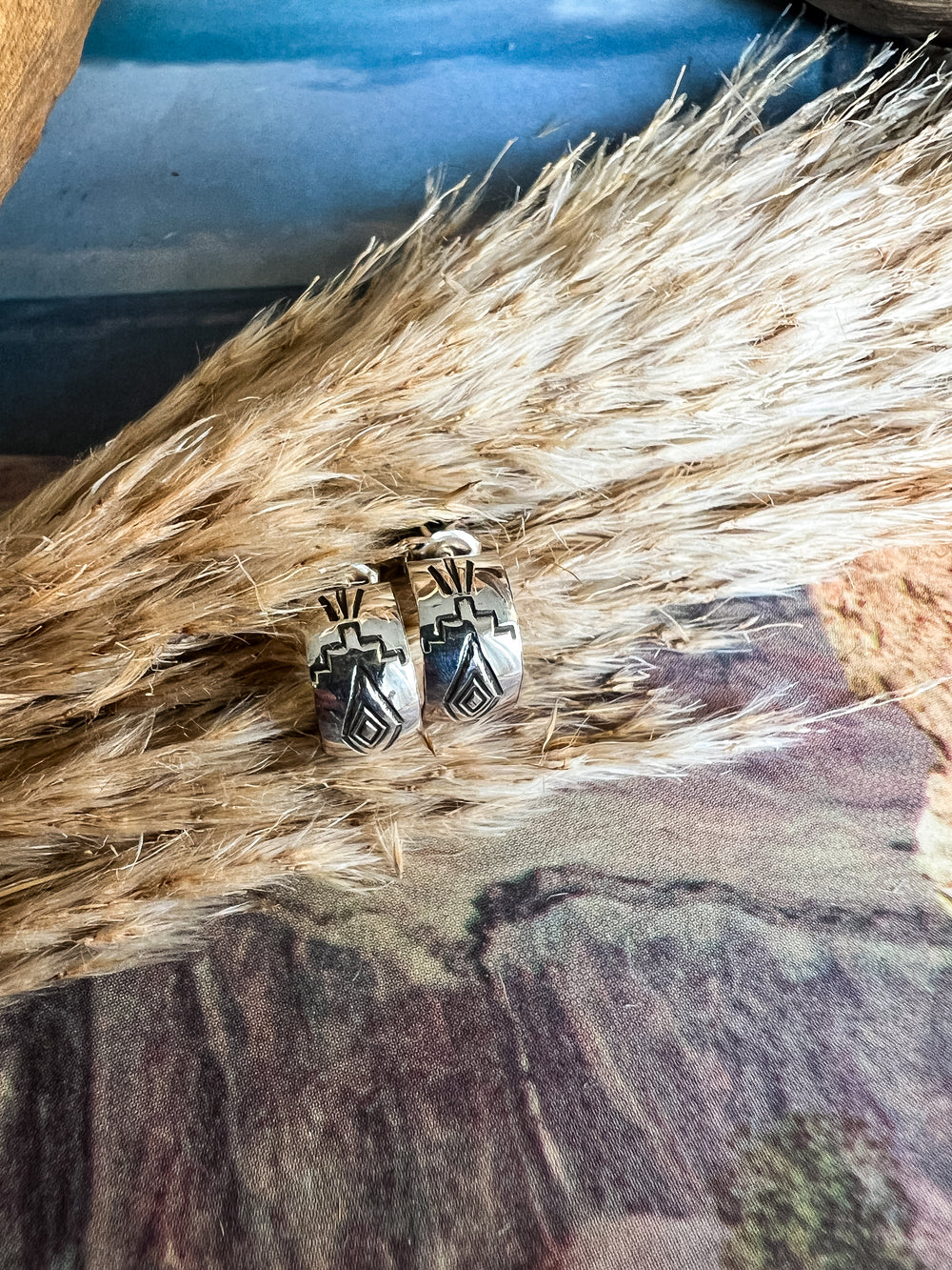 Petite Aztec Hoop (Variations Available)