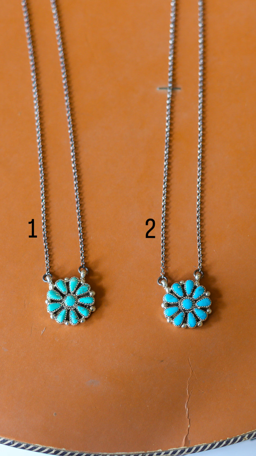 Kingman Flower Cluster Chain Necklace