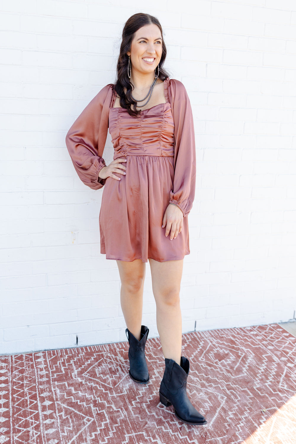 Ella Square Neck Dress