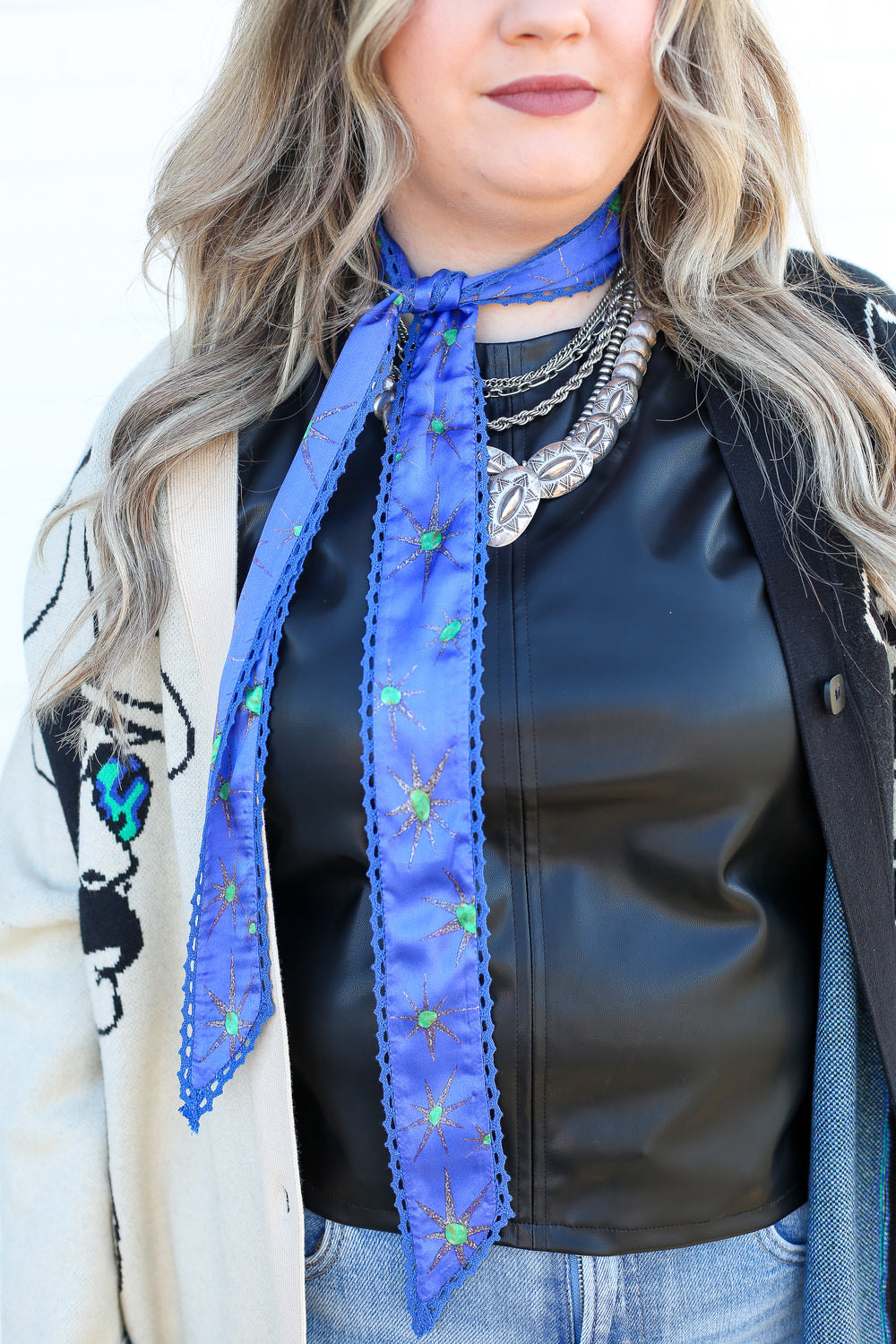 Electric Blue Iconic Twilly