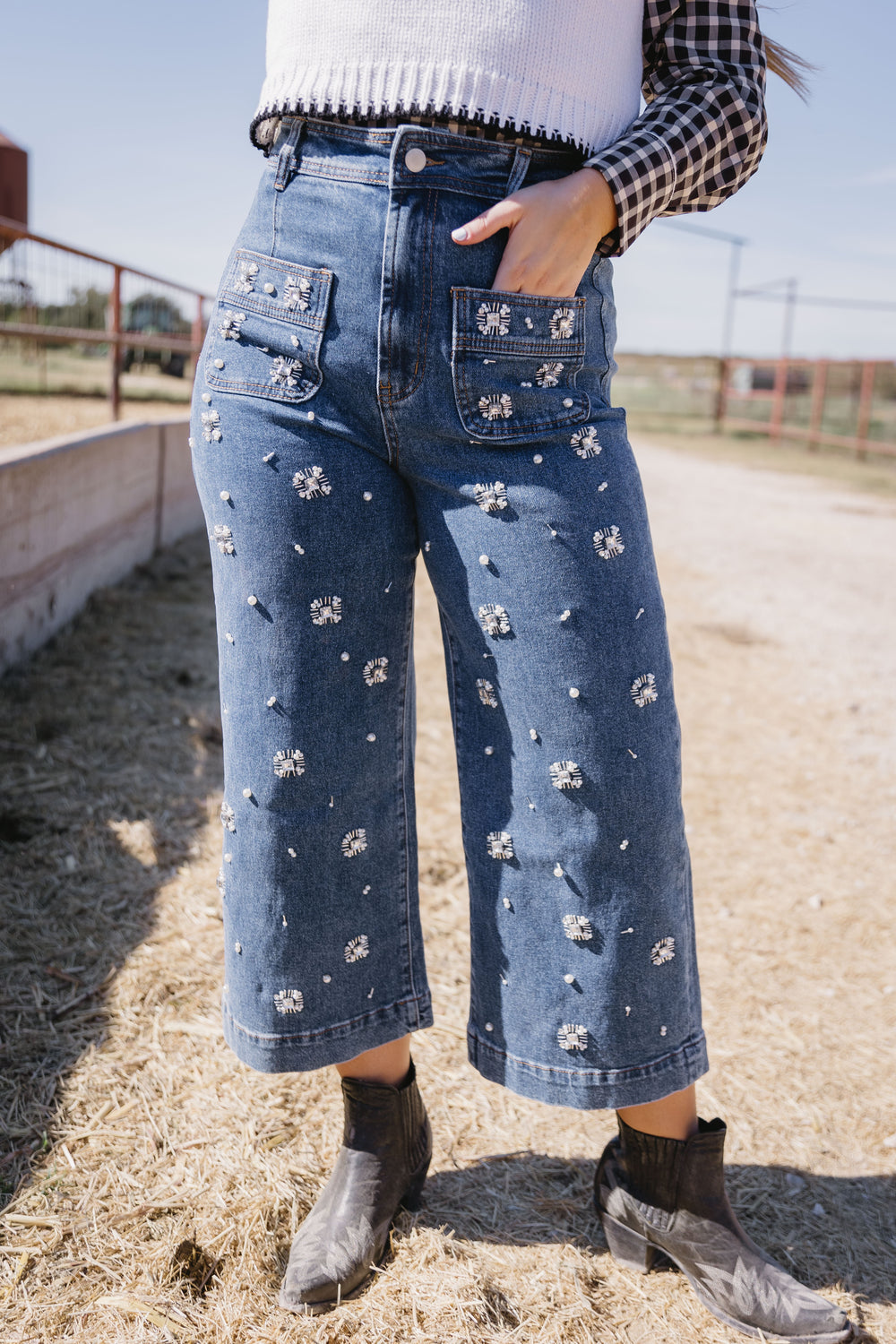 Embellished Audrey Jeans