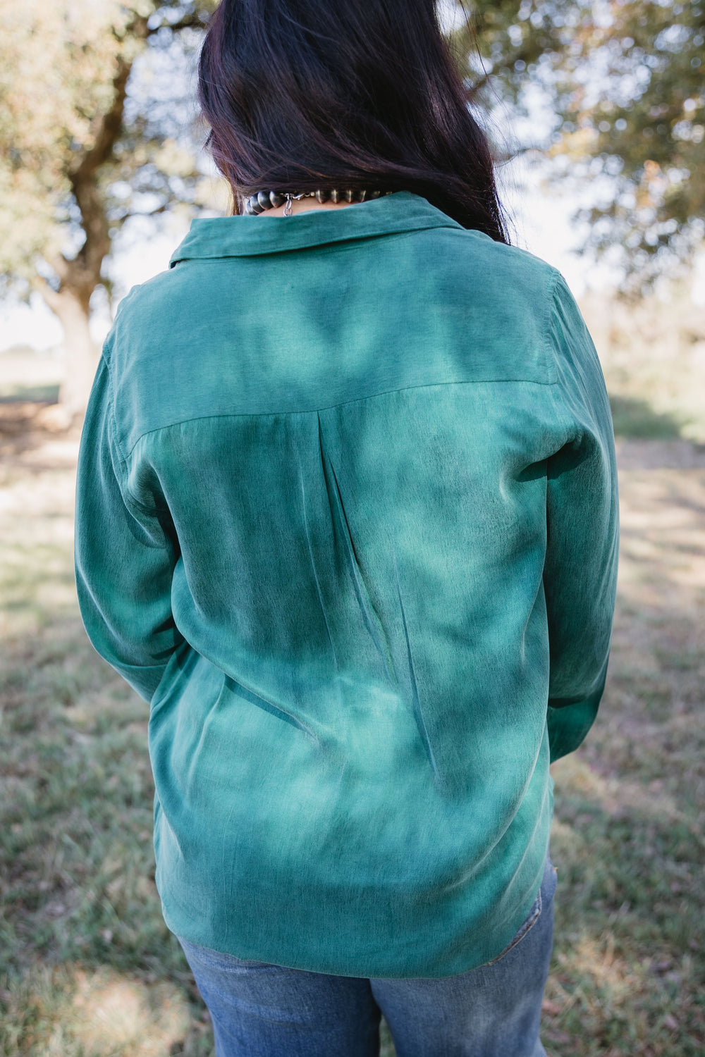 Emerald Birdie Button Down