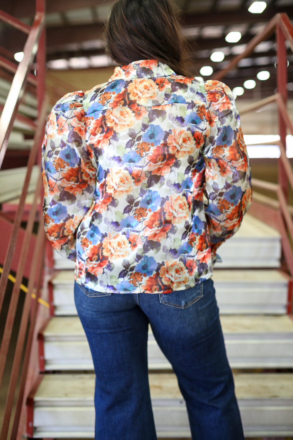 Evening Haze Floral Button Down