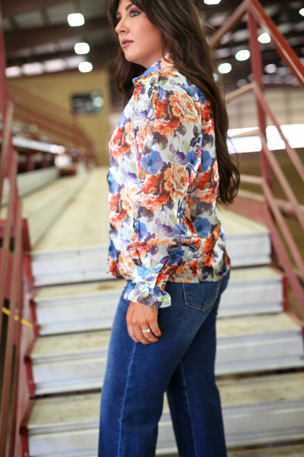 Evening Haze Floral Button Down