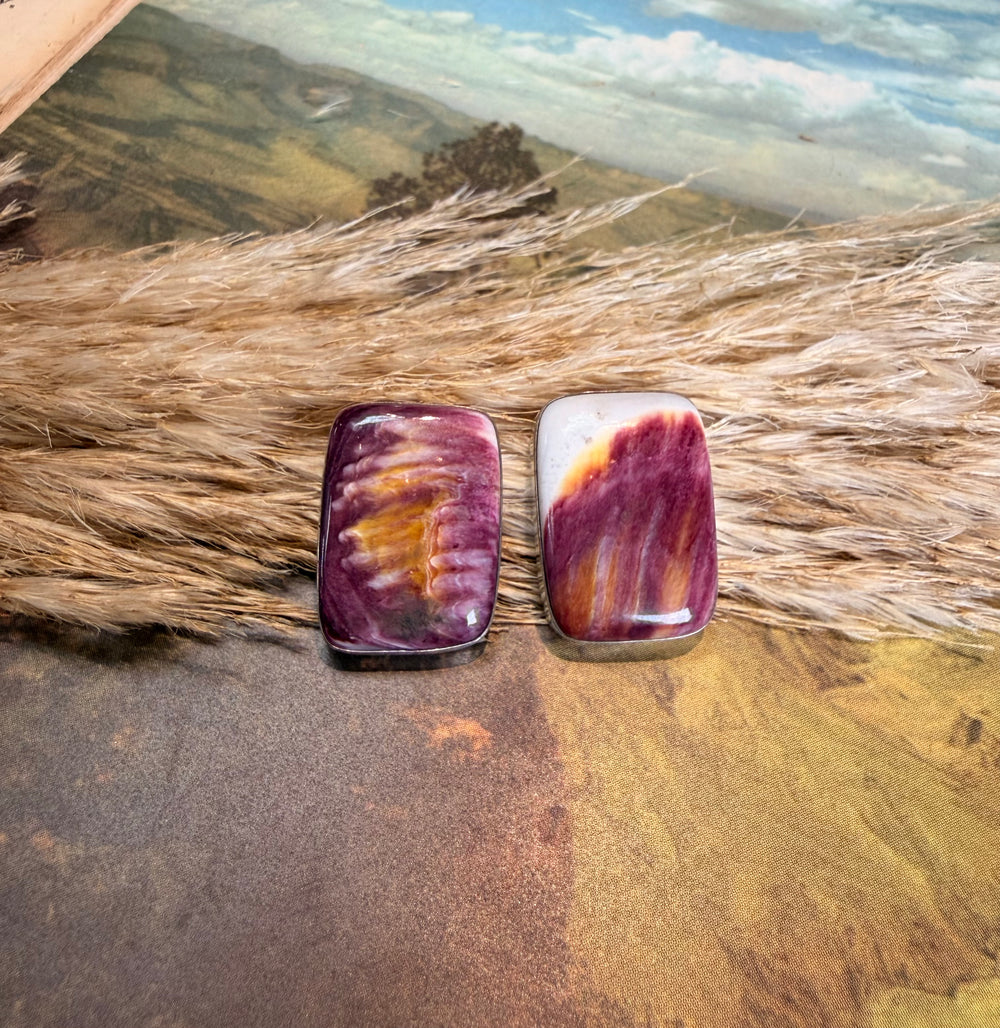 Everyday Purple Spiny Oyster Earrings 8.0