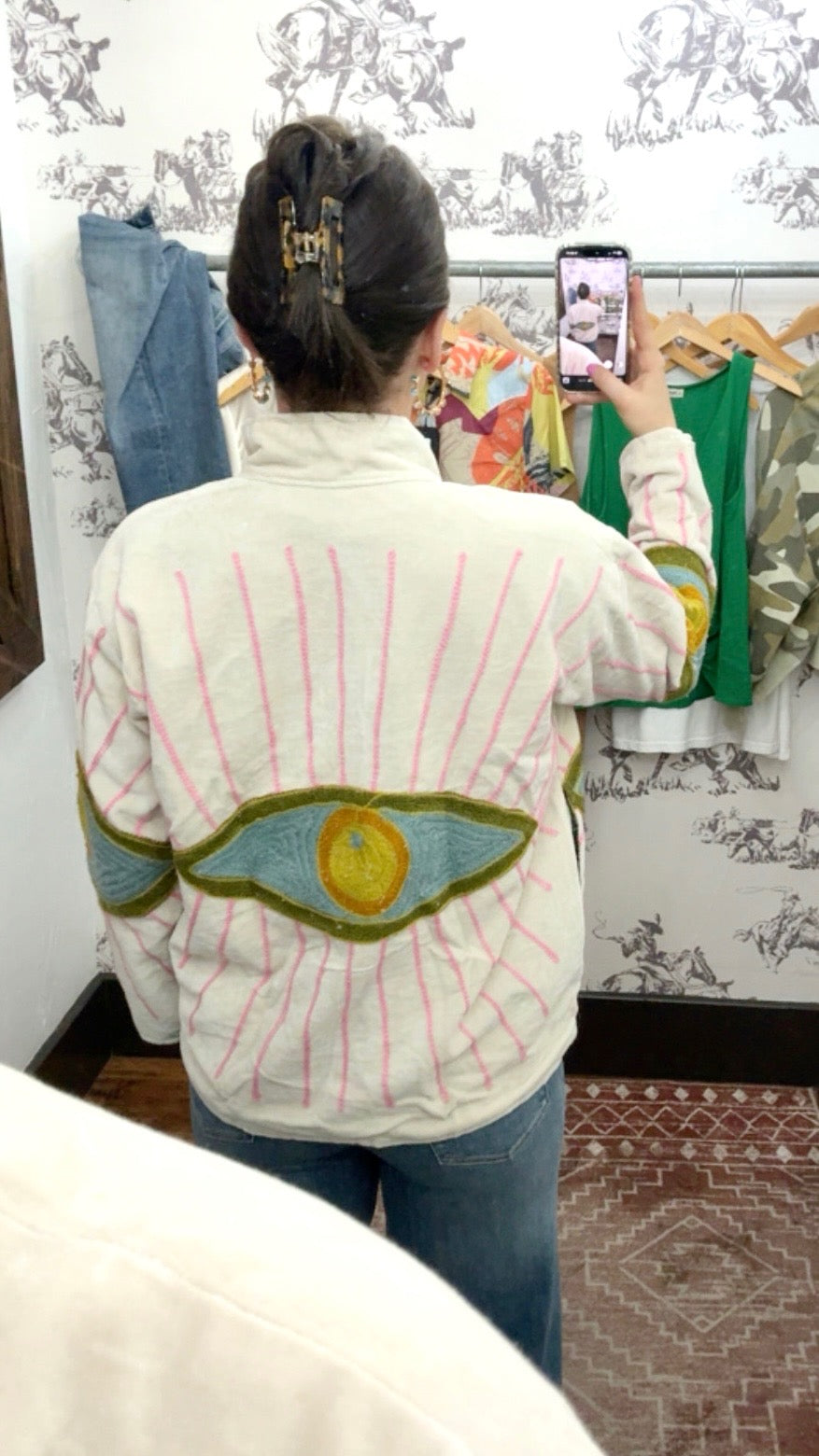 Evil Eye Velvet Jacket