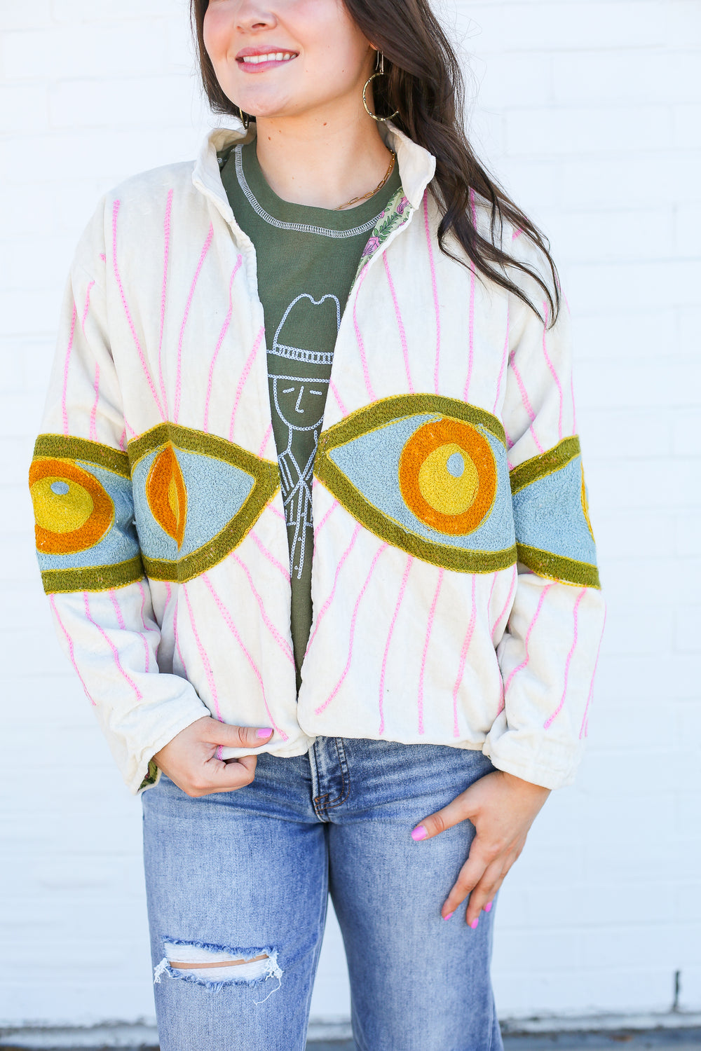 Evil Eye Velvet Jacket