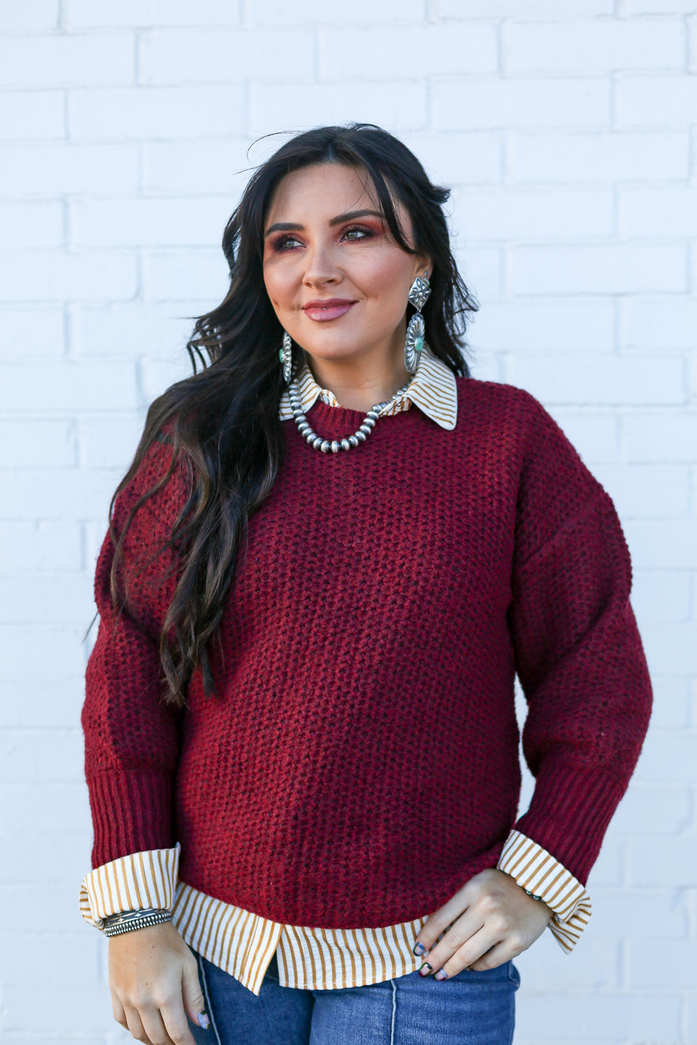 Flora Drop Shoulder Sweater