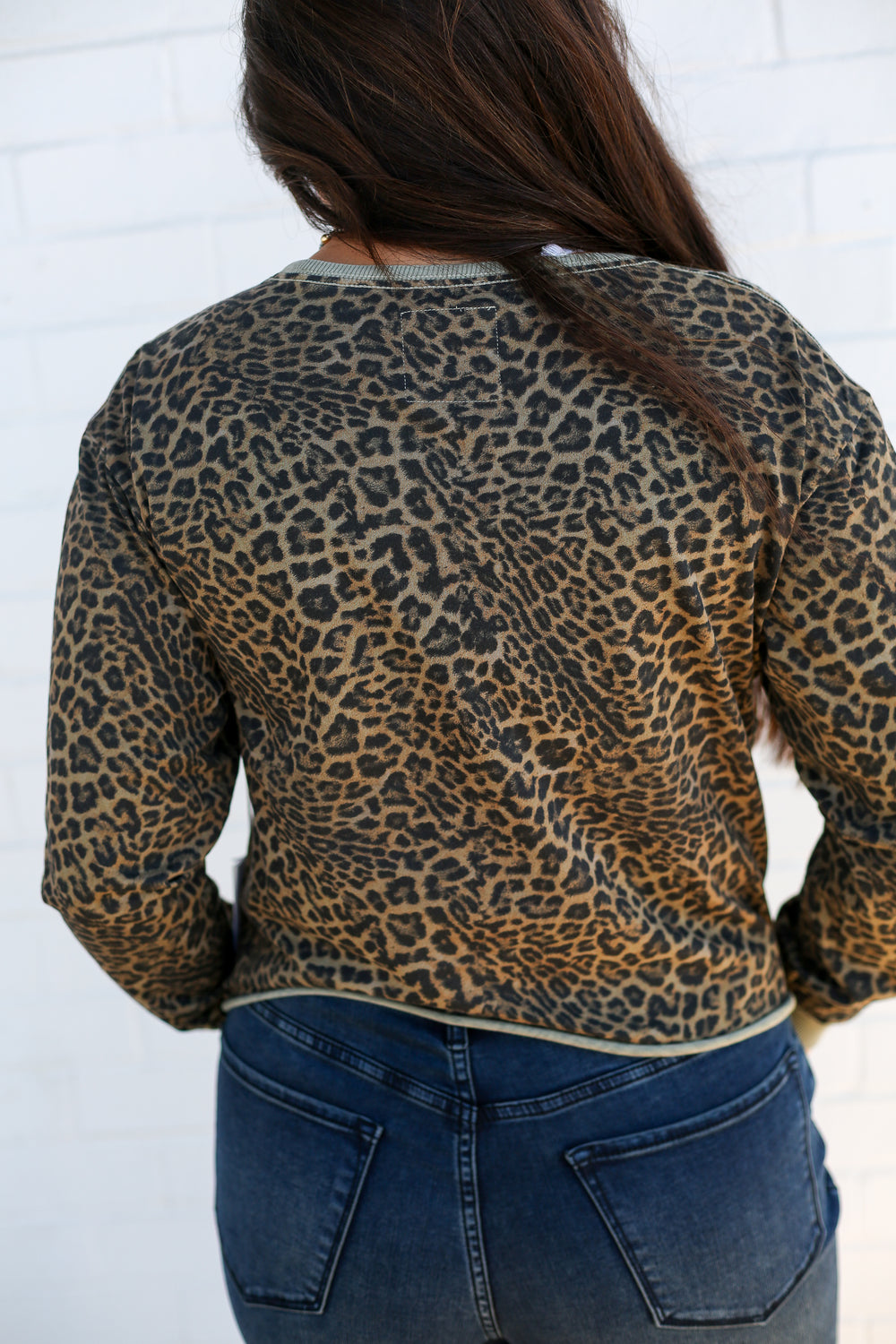 Fremont Leopard Crew Long Sleeve Shirt