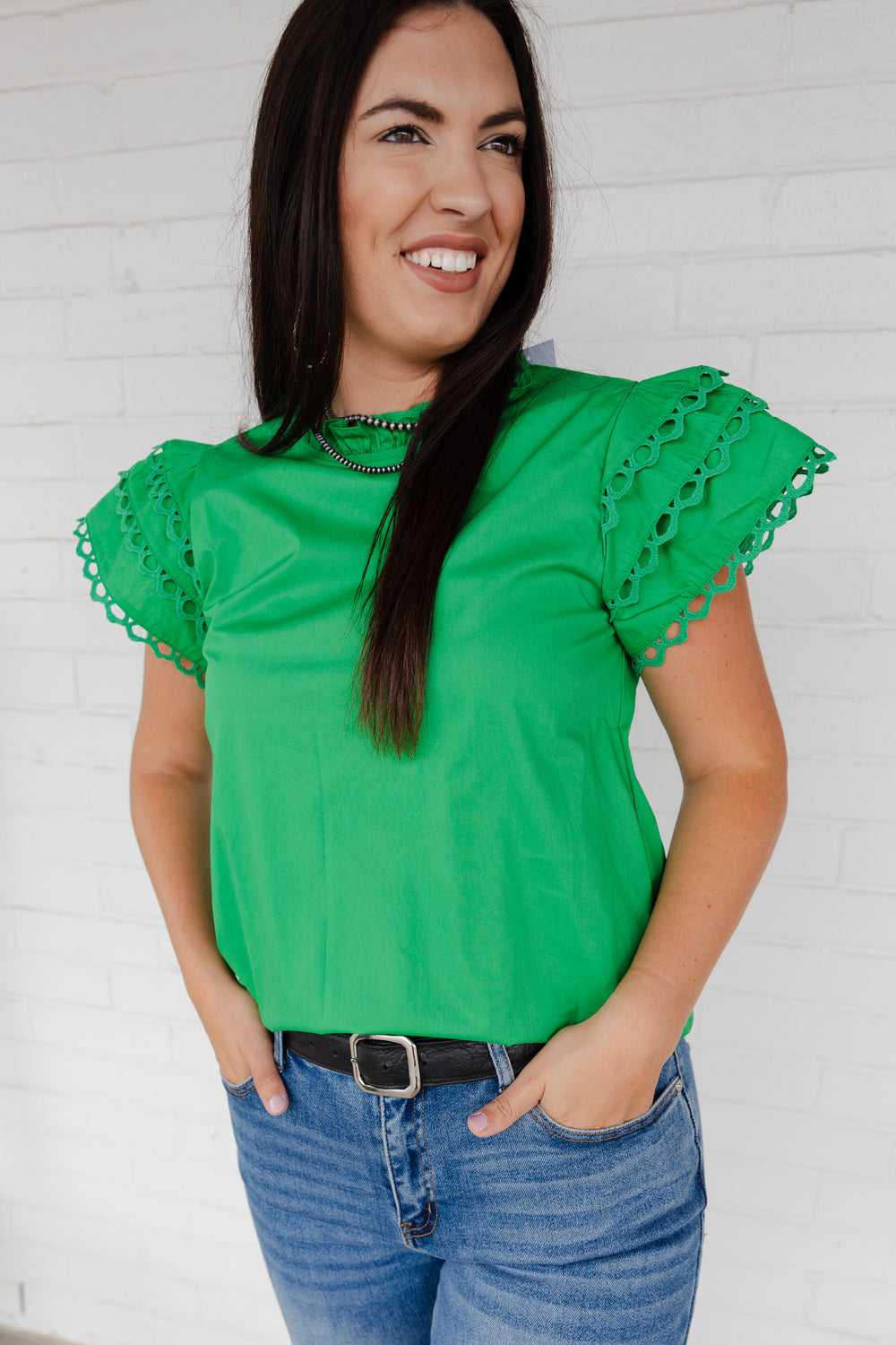 Green Sleeves Blouse