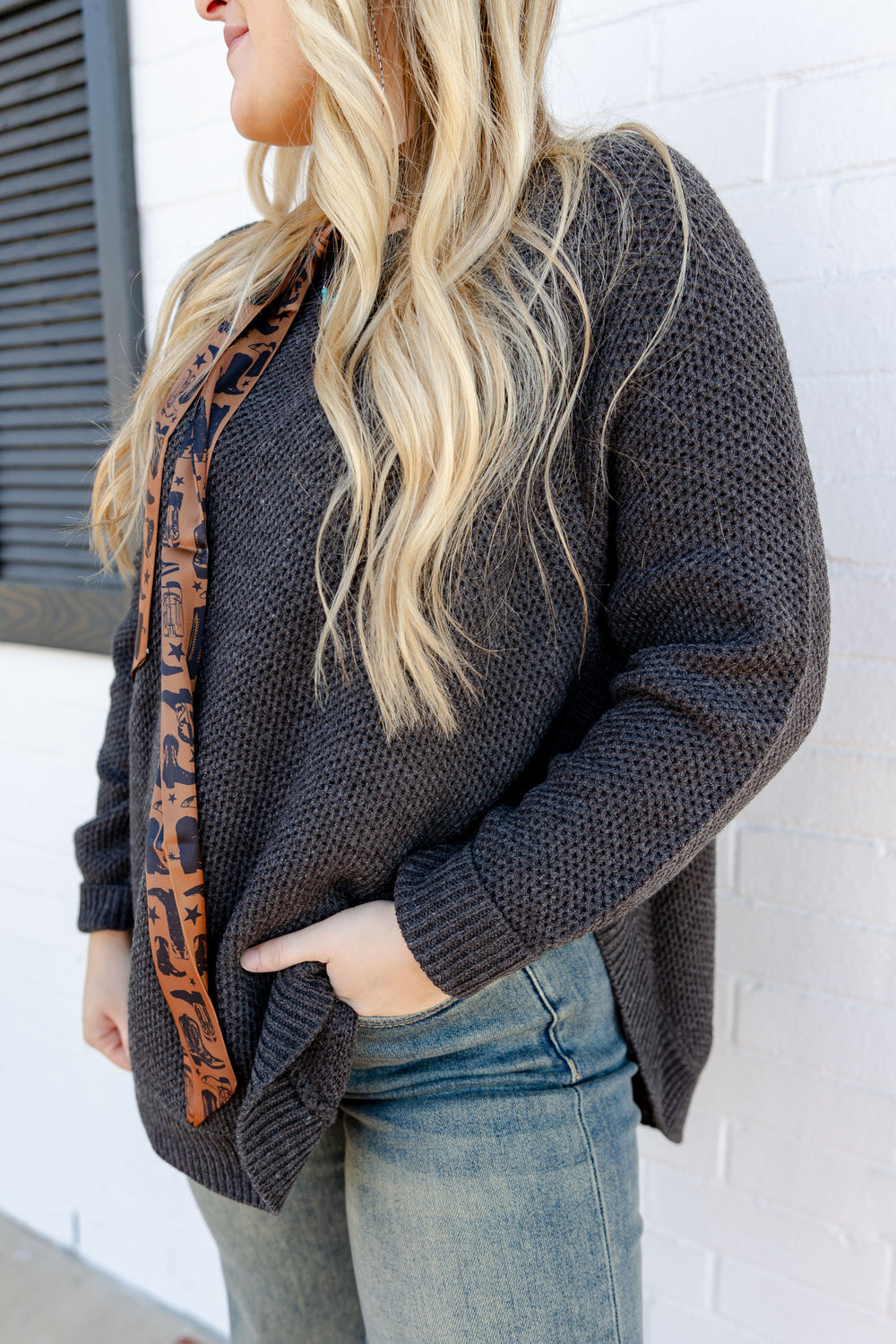 Grey Knit Sweater