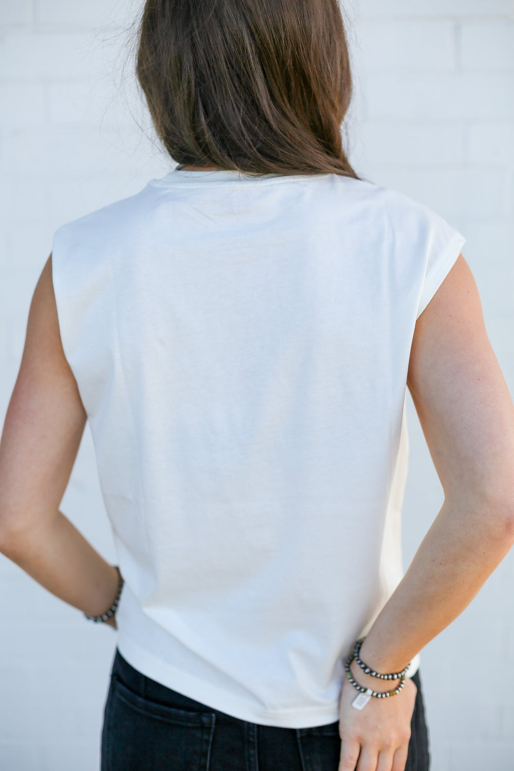 Glitter Bootstitch Muscle Tank