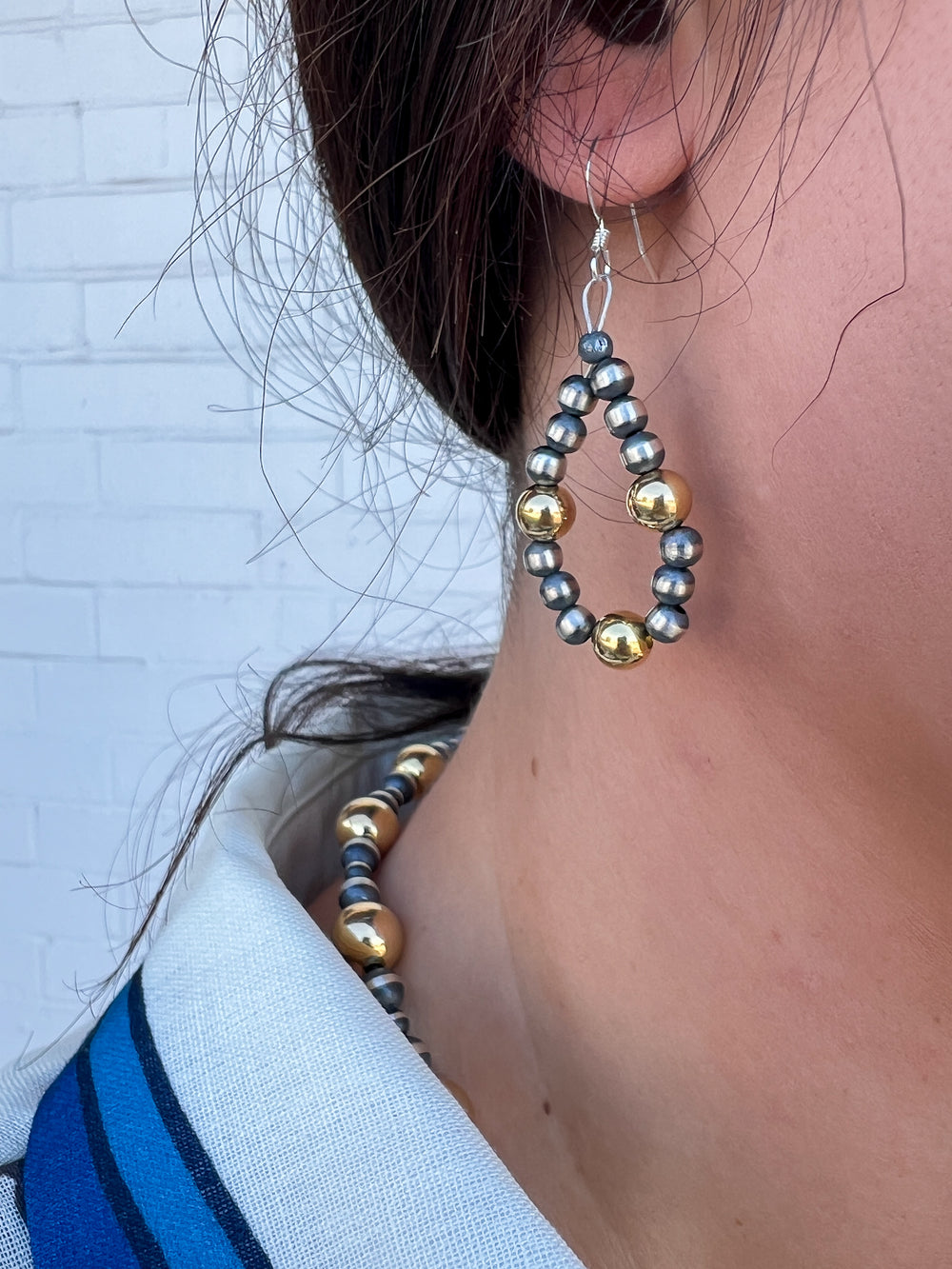 Golden Mix Teardrop Earrings 2.0