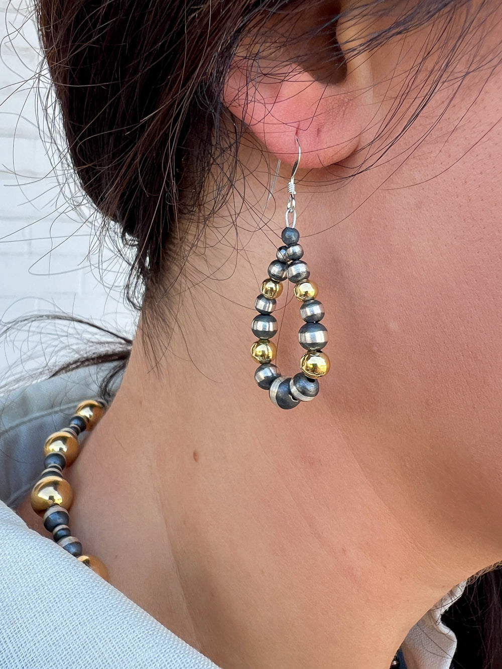 Golden Mix Teardrop Earrings 3.0