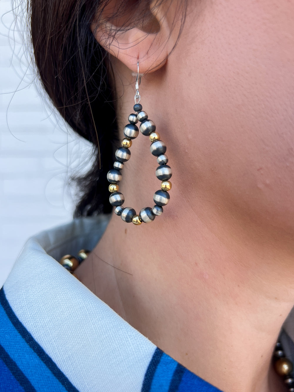 Golden Mix Teardrop Earrings 4.0