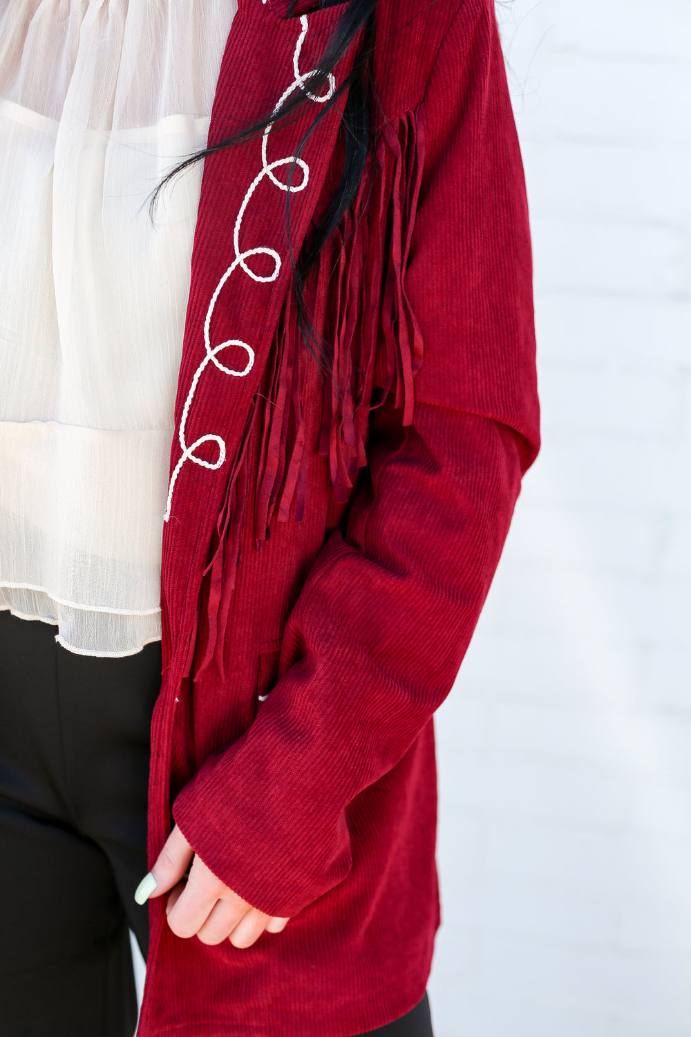 Gone Roping Wine Blazer