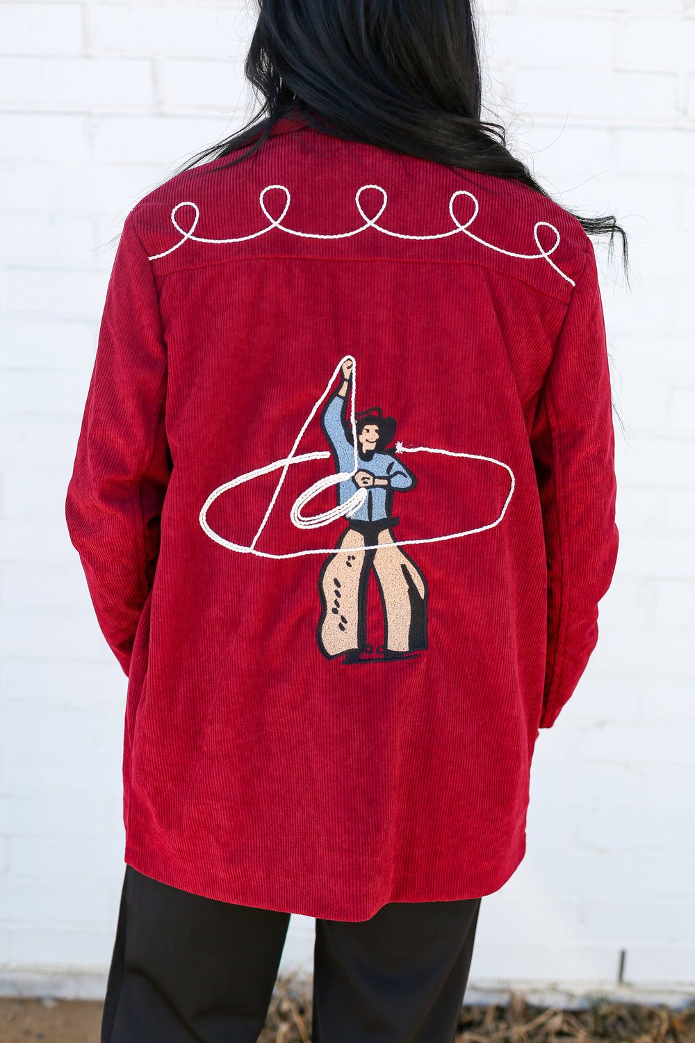 Gone Roping Wine Blazer