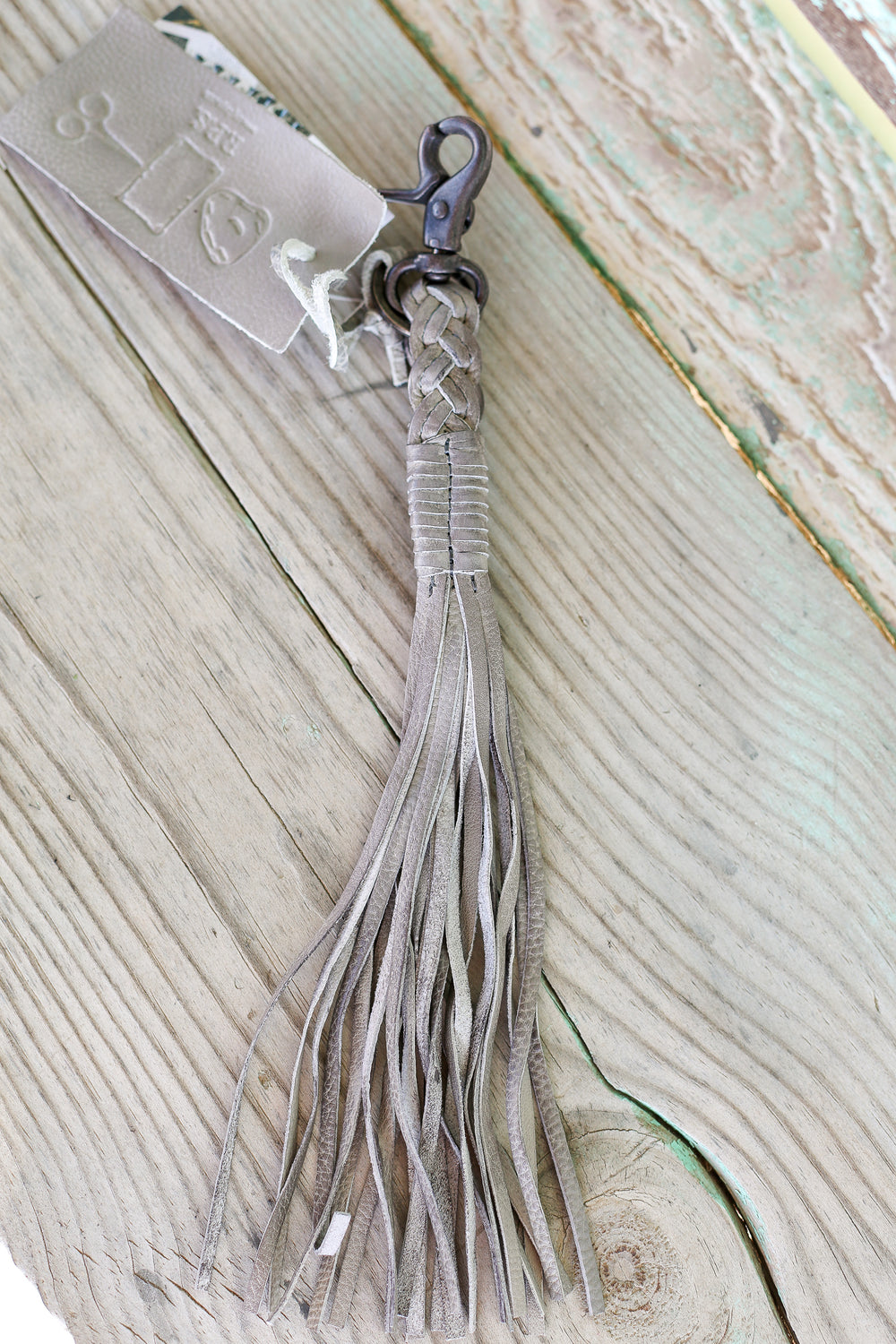 Gray Hook Tassel Charm