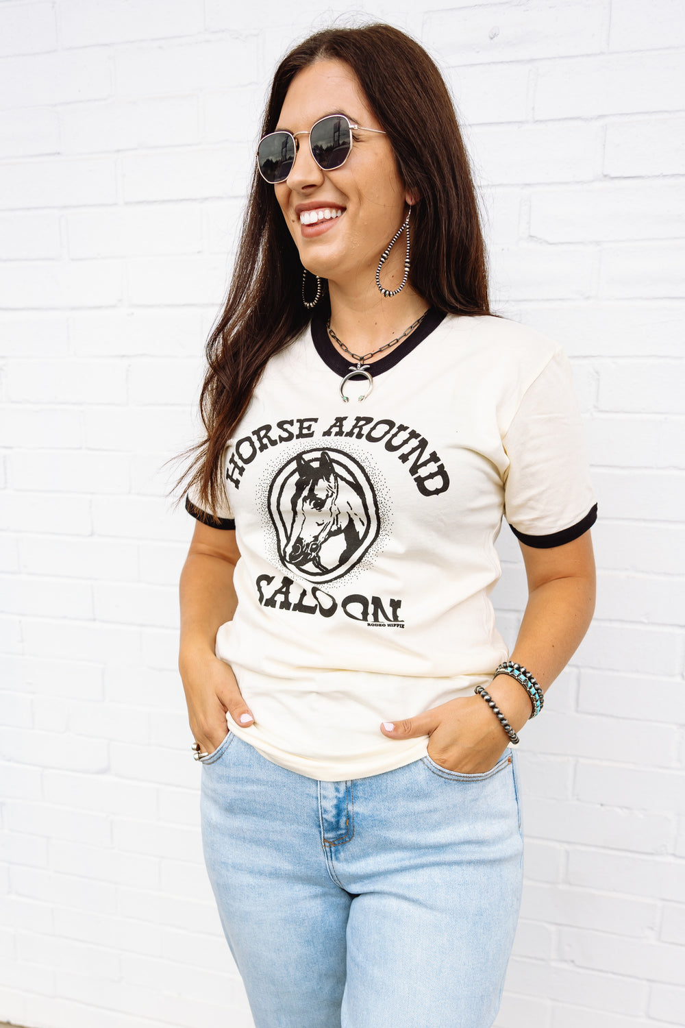 Horse Around Saloon Tee