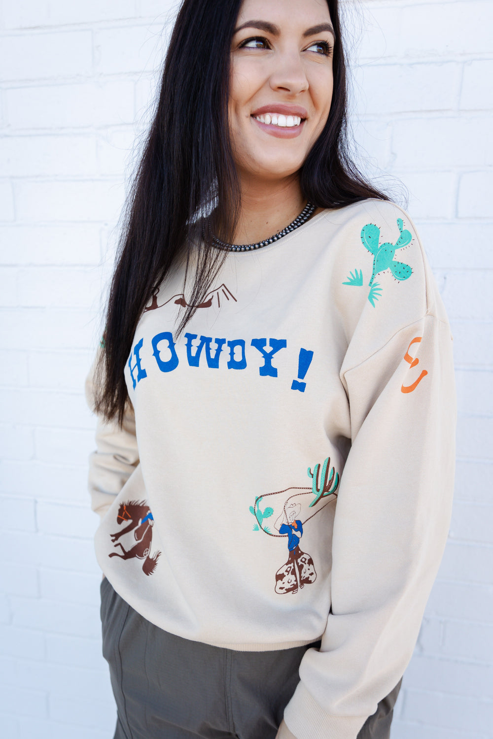 Howdy Graphic Sweater