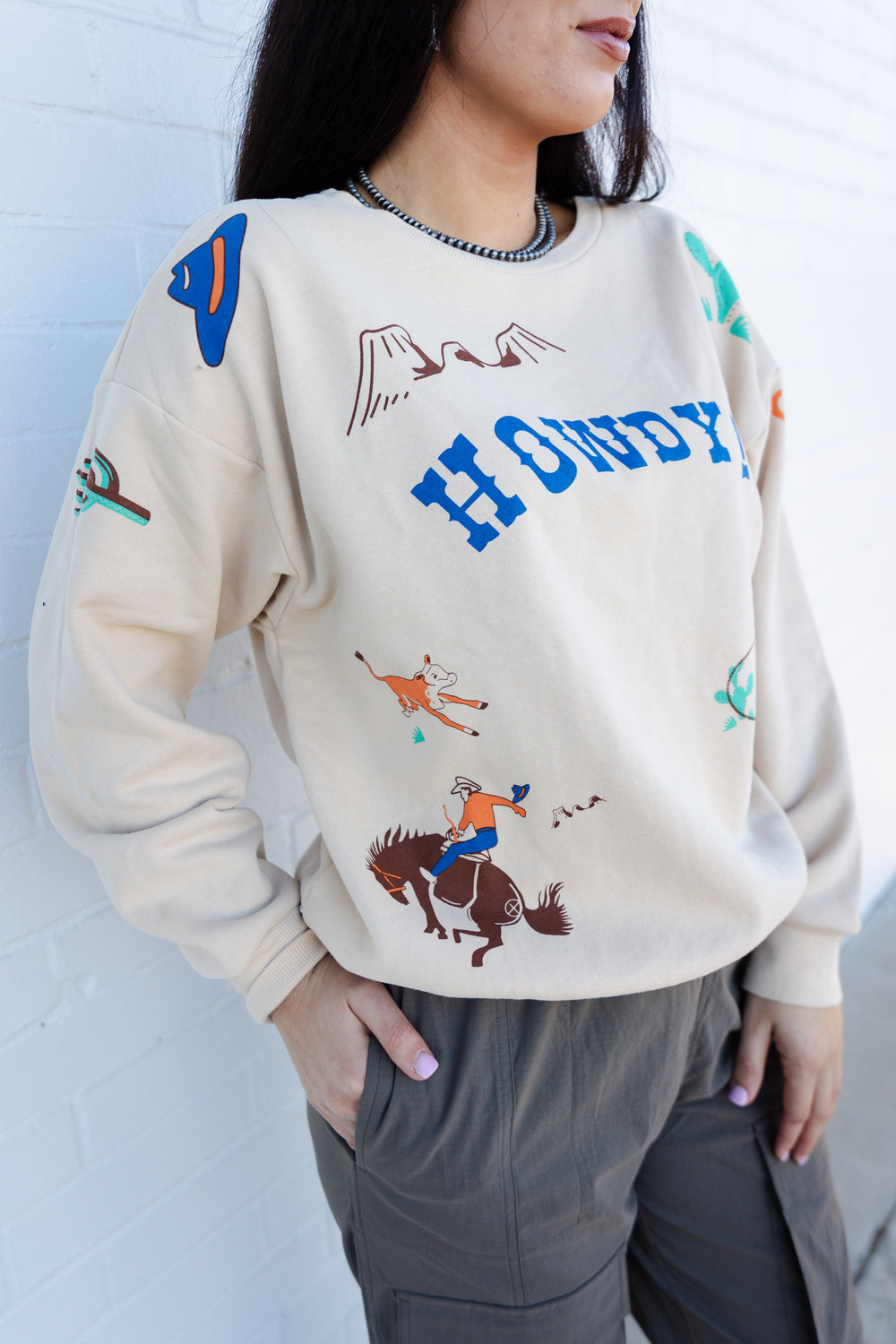 Howdy Graphic Sweater