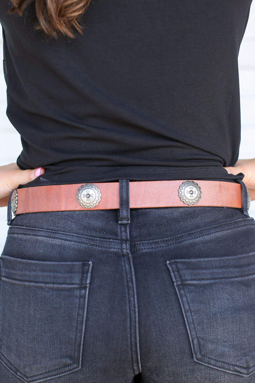 Harness Leather Concho Belt