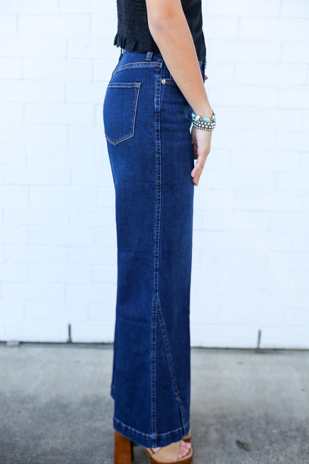 High Rise Belvue Wide Leg Fiona Jeans