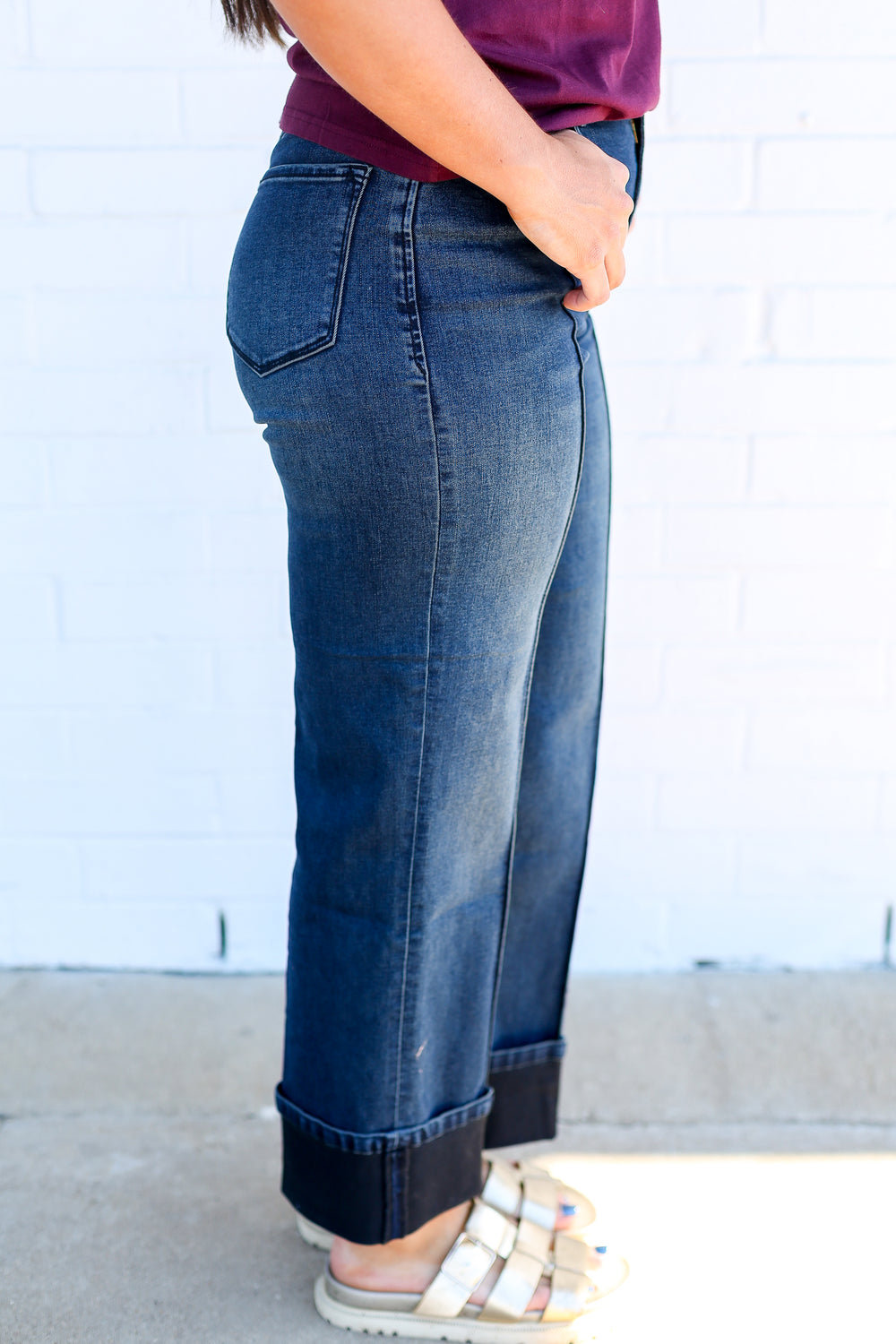 High Rise Callaway Cuffed Holly Jeans
