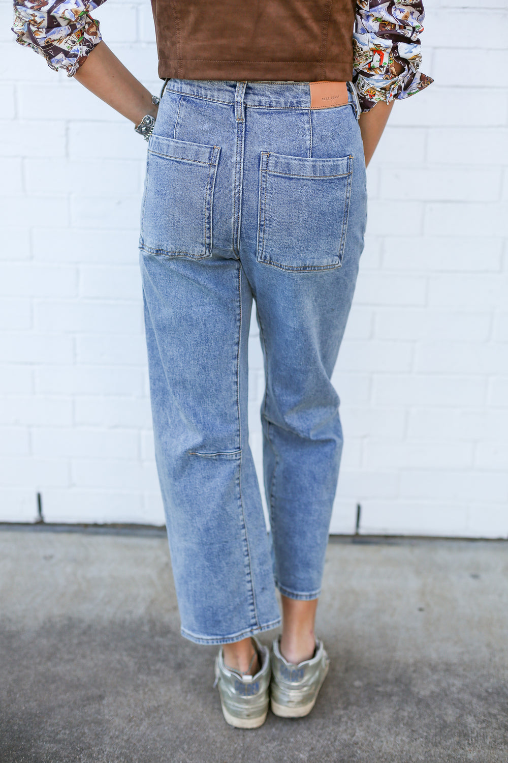 High Rise Lasso Barrel Fit Jeans