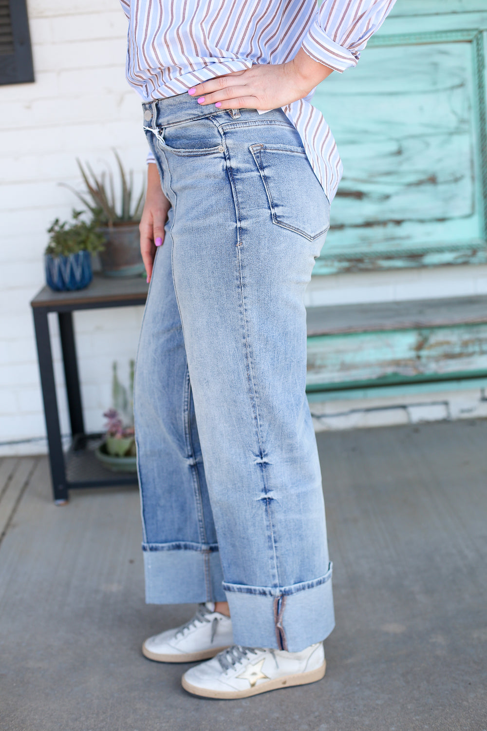 Holly High Rise Cuffed Pioneer Valley Jeans