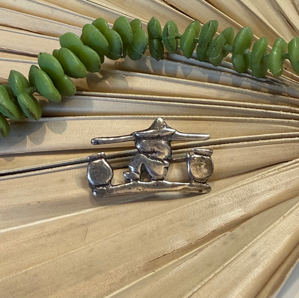 Hombre Silver Pin