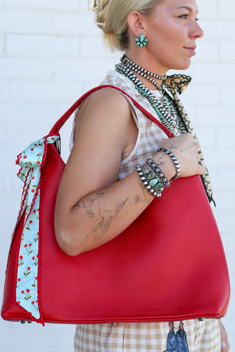 Hydee Red Leather Purse