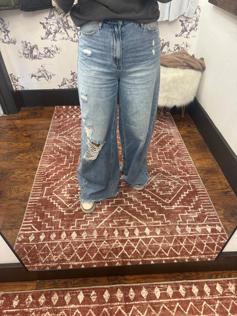 Morgan Wide Leg Boyfriend Jeans