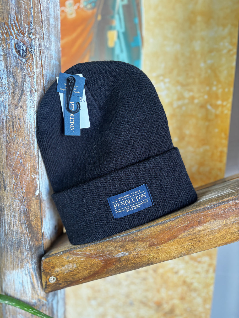 Black Pendleton Beanie