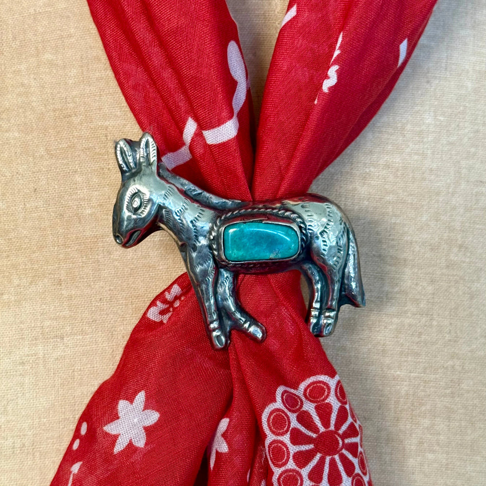 Burro Turquoise Scarf Slide