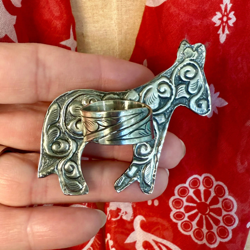 Burro Turquoise Scarf Slide
