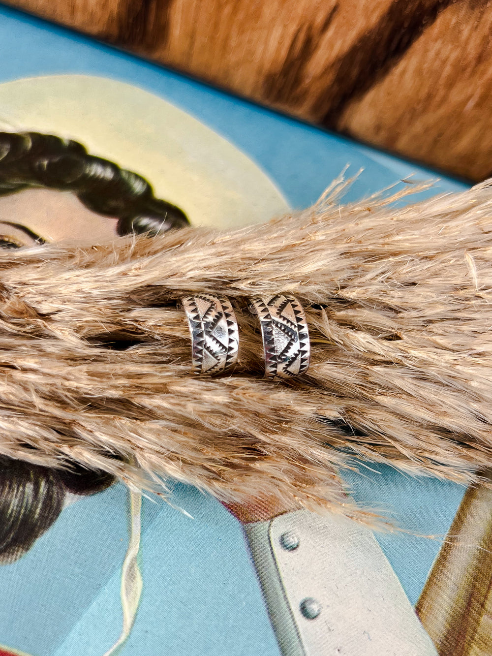 Petite Aztec Hoop (Variations Available)