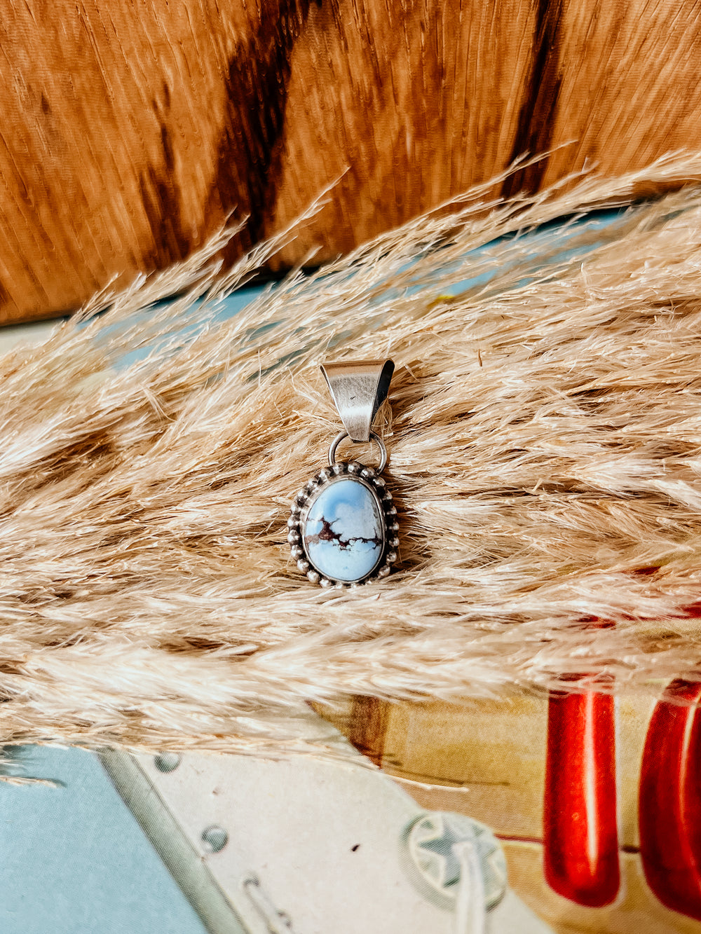 Golden Hills Dotted Edge Pendant