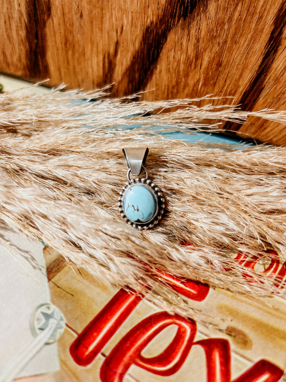 Golden Hills Dotted Edge Pendant