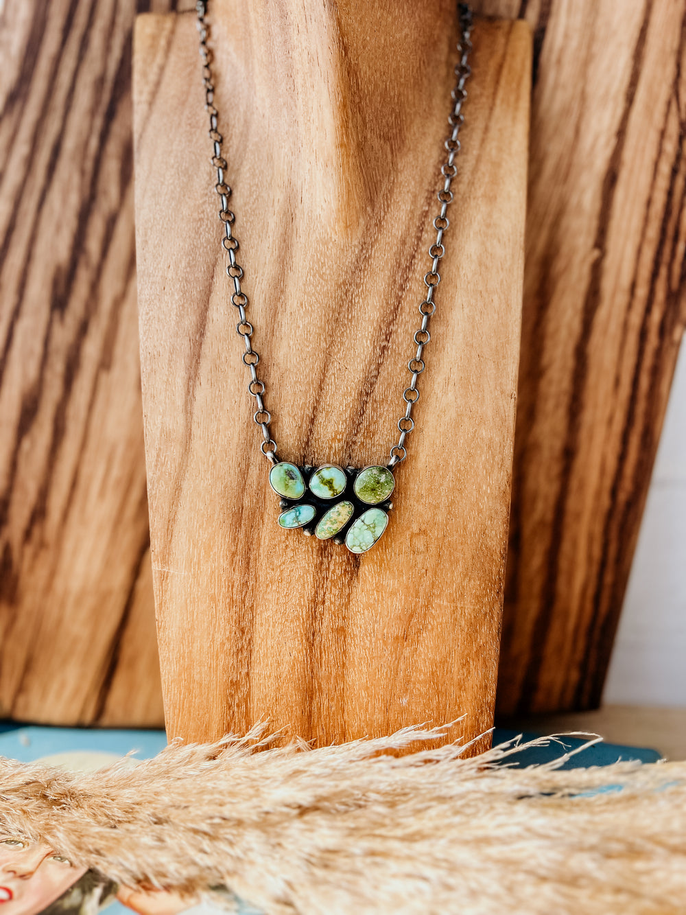 Roan Turquoise 6 Stone Necklace