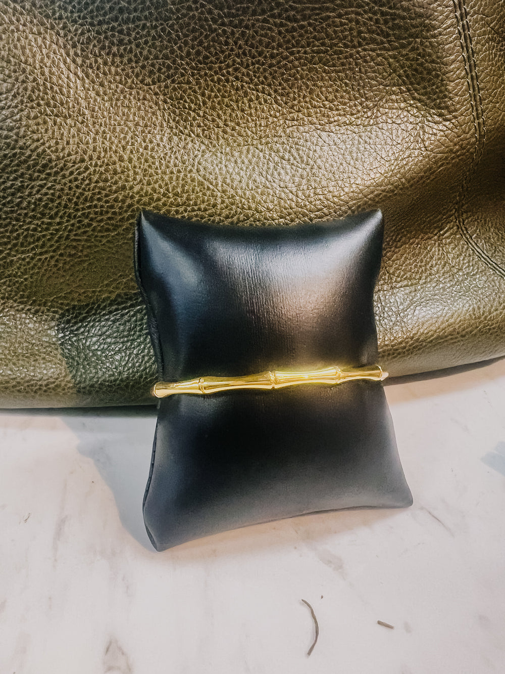 Bali 18k Gold Plated Bamboo Bracelet