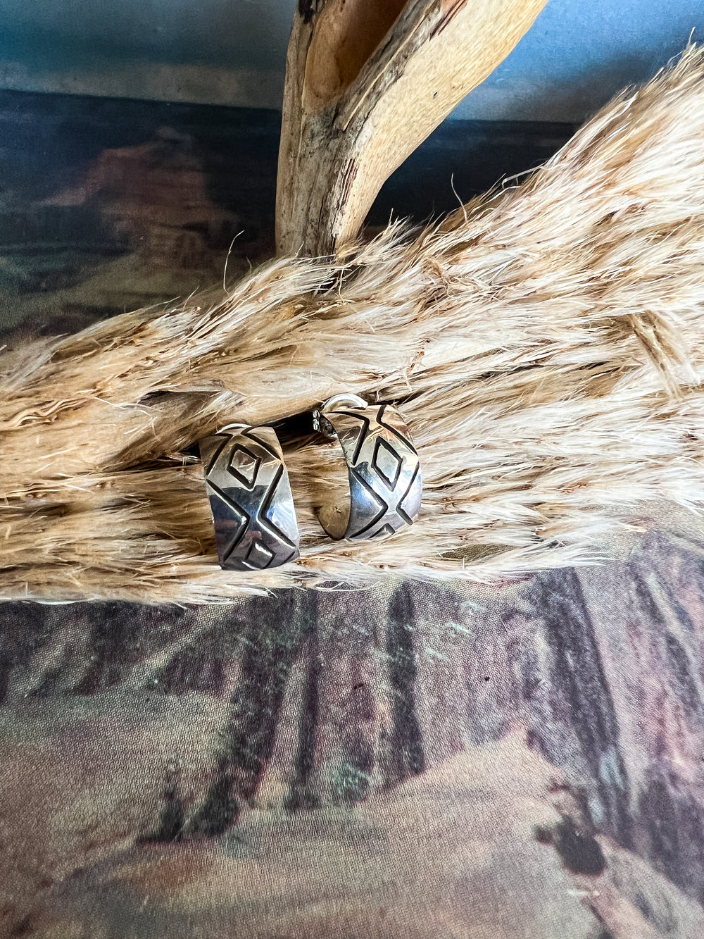 Petite Aztec Hoop (Variations Available)