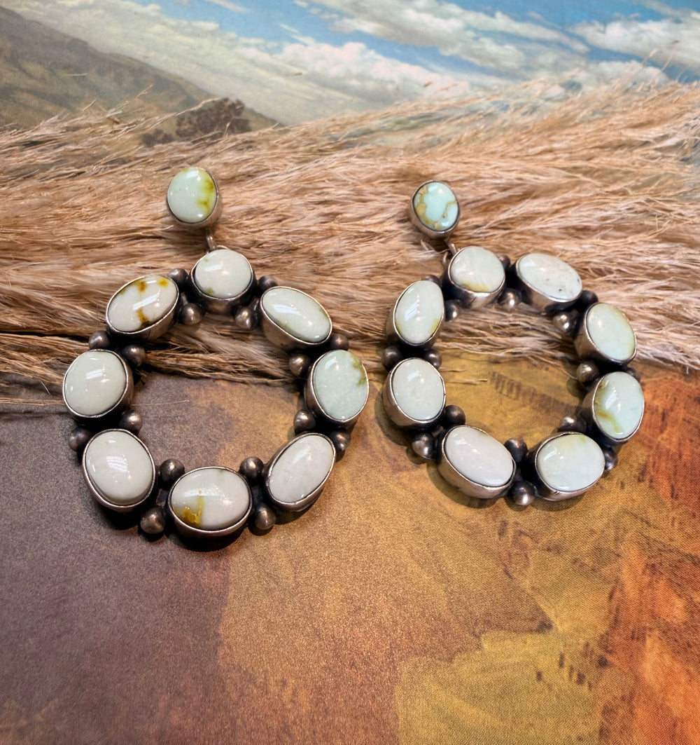 Infinity Drop Palomino Earrings